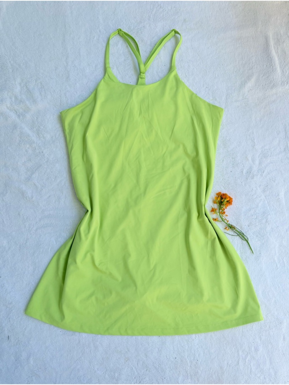 Neon Lime Racerback Tank active Dress